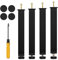 RemixOri 4 Pcs Pied de Lit 30 cm à Visser, Pieds Sommier à Lattes Metallique, Hauteur Réglable 30 à 32 cm, Pieds de Lit pour Sommier à Lattes avec 4 Patin Antiderapant et Tournevis