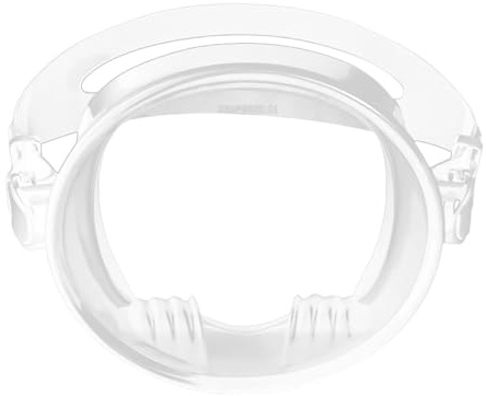 F Fityle Maschera da Lente Singola Occhiali da Sub Maschera da Nuoto Impermeabile Professionale per Adulti Occhialini da Nuoto di Forma Ovale per, Chiaro