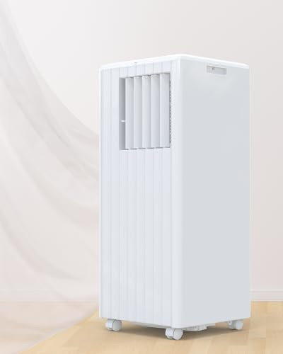 Portable Air Conditioners, 8000 BTU Air Conditioners for Room Up to 350 Sq. Ft. 3-IN-1 Portable AC Unit with Fan/Dehumidifier/24H Timer/Remote Control & Windows Kit, White