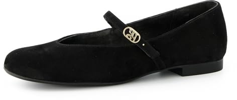 Paul Green Ballerines à lanières pour femme, Noir 02, 38 EU