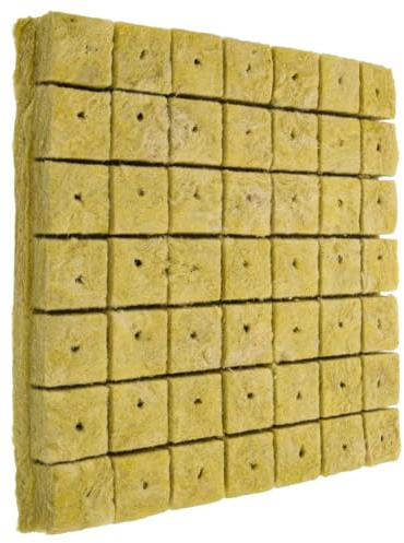 VALICLUD Blocs de Pépinière 49 Pièces 40X40X40 MM Substrat de Culture Hors-Sol Cubes de Terreau pour Semis Hydroponique Support Respirant et Hydratant pour Culture de Fleurs et Légumes
