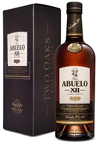 Ron Abuelo Two Oak - Double Matured Aged Rum 70cl 40% - Premium Rum From Panama