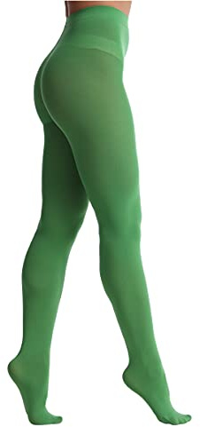 EVERSWE - Collant opachi morbidi, 80 denari, da donna, Colore Verde, S/M