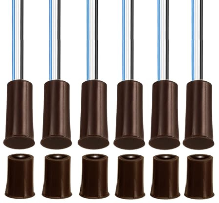 GUUZI 6 Juegos de Cableado de Interruptor Magnético NO/NC Sensor de Puerta Empotrado Interruptor de Láminas de Contacto de Ventana Oculta para Control de Acceso Reemplazar Sistema de Alarma(Marrón)