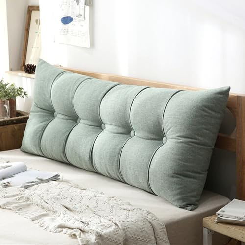 UWOBTN Cuscini Testata Letto Singolo/Matrimoniale Imbottita Supporto Lombare Cuscino per Letto e Divano Cuscino da Lettura Schienale Letto Rimovibile Lavabile Grande Cuscino da Parete(#1,150x60x20cm)