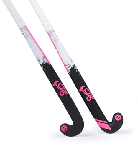 Kookaburra Hat Unisex Jugend Swift Hockey Stick-28 Hockeyschläger, schwarz/rosa, 71,2 cm (28 Zoll)
