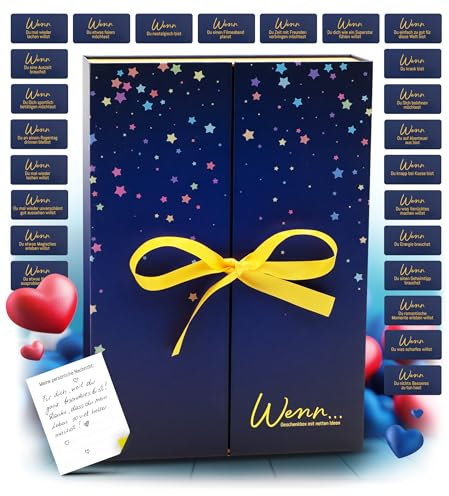 Festicy Wenn Box Geschenkbox Frauen I Weihnachts-Geschenk für Freundin & Geburtstagsgeschenk für Frauen I Explosionsbox Geburtstag I Geschenke für beste Freundin I Personalisierte Geschenke