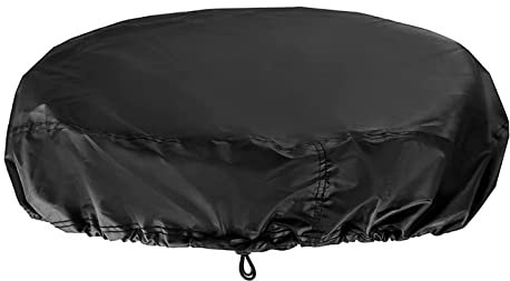 Chemical Barrel Covers, Waterproof Trash Bin, Adjustable Drum Cover with Cord String, Oxford Fabric Rain Barrel Protective Cover, Storage Container Cover for 55 Gallon Drums and