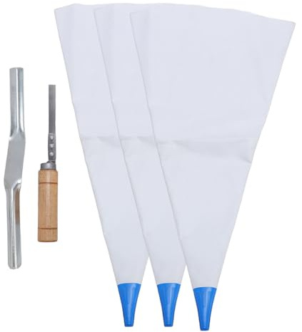 Bolsa para Mortero de Albañilería y Lechada con 3 Unidades, Juntas y Paleta - Reutilizable, Fácil Limpieza y Resistente para Renovación y Revestimiento de Azulejos