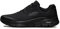 Skechers Arch FIT, Zapatillas Hombre, Black Textile Synthetic Trim, 41.5 EU