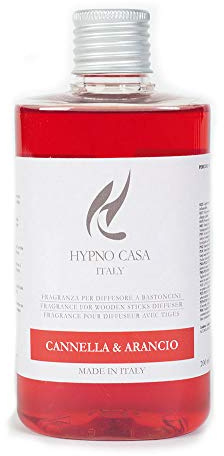 Hypno Casa - Påfyllning för doftspridare 200 ml (kanel och orange)