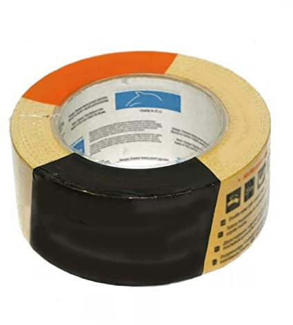 QLS Teppichklebeband Klebeband Doppelseitiges Gewebeband für Kunstrasen Teppiche hohe Viskosität (25 m)