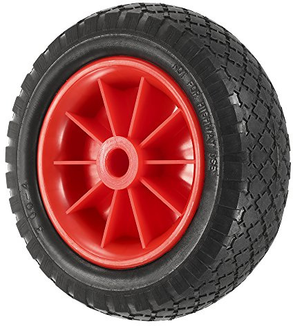 Karlak Neumático para carro de canoa, 1 pieza de rueda sólida de 10 pulgadas para kayak, canoa, carrito de repuesto
