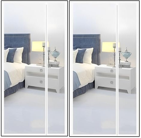 Cortina Mosquitera Magnética Blanco 175x210cm - Antiinsectos,Ideal para Moscas y Mosquitos en Balcones