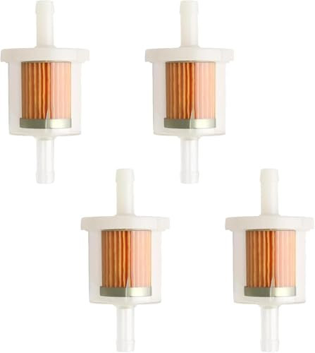 4er Set Benzinfilter Kraftstofffilter Universal,Benzinfilter 8mm,Universal Benzin Flüssigkeitsfilter Für Motorrad,Rasenmäher,Roller Mofa,Automobil,Diesel Moped,Hohe Dichte,Mehrweg-Kraftstofffilter mi