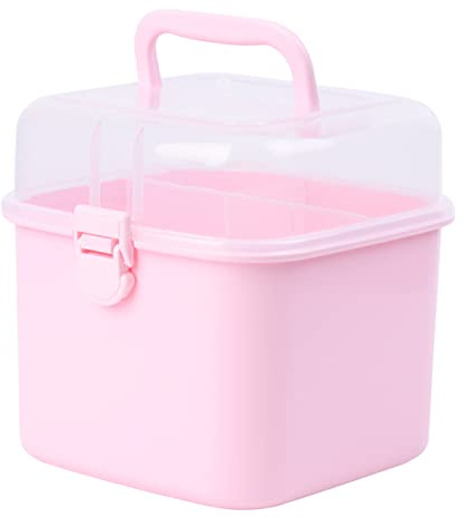 WRITWAA Botiquín De Emergencia Caja De Estuche De Plástico Bolsa Botiquín Duradero y Ligero Para Exteriores o Uso Doméstico