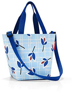 Reisenthel Shopper XS Printed Strandtasche, 31 cm, 4 L, Blue Leaves