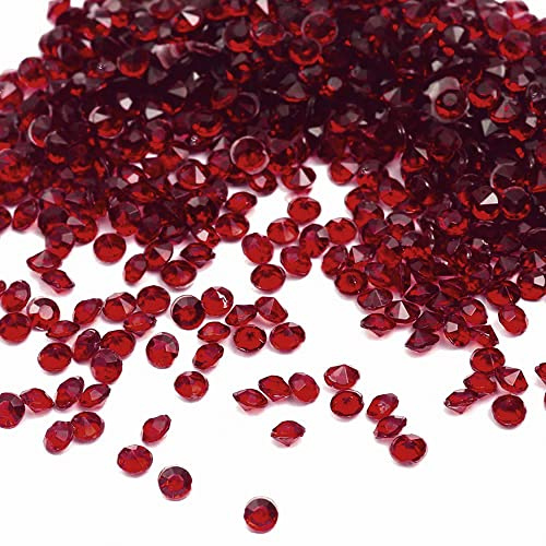 2000 pezzi - Cristalli decorativi in acrilico, 4mm, glitter, decorazione da spargere, decorazione da tavolo, scintillante, pietre decorative, cristalli, confetti, diamanti per decorazioni fai-da-te