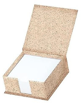 Rössler Papier 1312452390 - S.O.H.O. Zettelbox, Cacao, 11 x 11 x 4,6 cm, 1 Stück, Zettelkasten für ca. 270 Notizzettel 9,5 x 9,5 cm