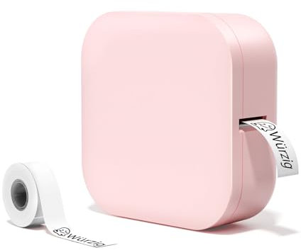 Odaro Q30 Bluetooth Mini Etikettendrucker - Kabelloser Tragbarer Kids Label Printer für iOS und Android für Zuhause, im Büro und in kleinen Unternehmen (Pink)