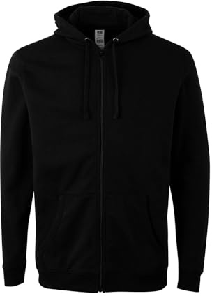 Mukua Byron; Sudadera Unisex con Cremallera y Capucha; Color Black; Talla XL