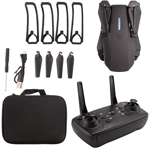 ANNJUC Pro Drone 4K HD CaméRa Drone Pliable Hauteur Fixe TéLéCommande Pro WiFi Drone Cadeau Une CaméRa 1 Batterie