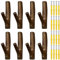 SWTHM Wandhalterung aus Holz, Waffenregal, Mehrzweck-Waffenhalter, horizontaler Waffenhalter, Kleiderhaken, maximale Traglast 5 kg, Wandaufhängung, Bogenschießen für Lagerung, 8 Stück