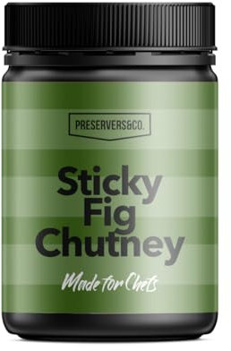 Preservers & Co Sticky Fig Chutney 1.1kg – Gourmet Fig Chutney for Cheese Boards, Handcrafted in Scotland, Premium Cheese Pairing Condiment