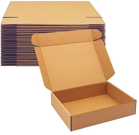 Shipping Boxes 9x7x2 inch 25 Pack,Brown Corrugated Boxes Mailer Packaging for Mailing Small Business，E-Commerce Gift Boxes for Wrapping Present Moving Storage Heavy Duty Recycled Cardboard Boxes