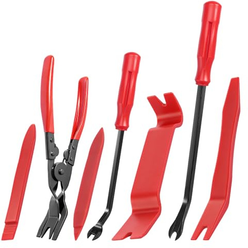 DUTIFUL 7 stycken spakverktyg bil demontering verktyg interiör beklädnad set trim kilar set dörrbeklädnad verktyg bil demontering verktyg för bil dörrbeklädnad klämmor set