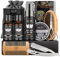 Kits en Cuidados Post-depilación y Afeitado con Aceites, Tijeras para Barba y Bigote, Champú, Peine, Cepillo, Regalos para Hombre para - Regalos Dia Del Padre