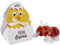 Herz & Heim® Osterküken mit 3 Lindt Lindor Kugeln ein handgefertigtes Ostergeschenk mit Wunschnamen personalisiert