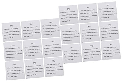 Yardwe 40 Blätter Film Basteln Ballonband Zelt Reparaturset Ballon-Set Zelt-Patch-kit Durchsichtiges Klebeband Luftmatratze Patch Klebeband Klar Spielzeug Gummi Reperaturset 7c Aufblasbar