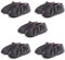 fidget pack 5 paar schuhüberzieher, überzieher schuhe, Rutschfeste Wiederverwendbare für Schuhe Teppich Bodenschutz, die Hausreinigung(36-44 Meter grau)