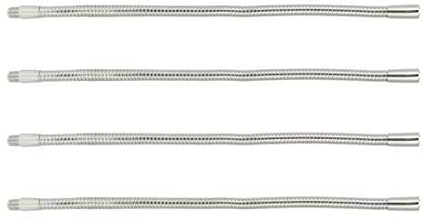 Wisecoco 4 Pezzi Flessibile Braccio a Collo di Cigno, 35cm Microfono Collo Cigno, Universale Tubo Flessibile Flessibile Braccio Collo Cigno Tubo Estensione per Lampada da Tavolo