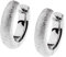 Ernstes Design Creolen evia Ohrringe E636 gekratzt 12 mm Edelstahl
