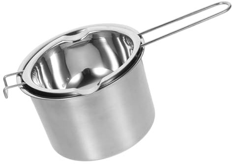 TOPPERFUN Pentola per Bagnomaria in Acciaio Inossidabile Melting Pot per Sciogliere Formaggio Burro e Cioccolato Pentola per Bagnomaria per Fornelli Forniture da Cucina