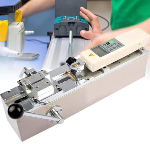 ZHIXUMM Medidor De Fuerza Digital, Medidor De Fuerza De TraccióN De 500 N, Soporte De Prueba De TraccióN Manual Operado, Medidor De Fuerza Digital De Recorrido Efectivo De 150 Mm