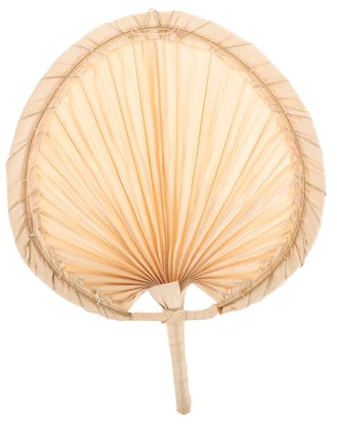Zerodeko Ventilador De Mano De Palma Seca Decoración Para Pared Abanico Mano Para Bodas De Fiesta Enfriamiento Natural