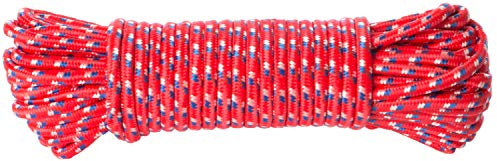 Brandsseller Allzweckseil 25 Meter aus Nylon/Ölresistent/Abriebfest/UV-Beständig/Seil-Rot