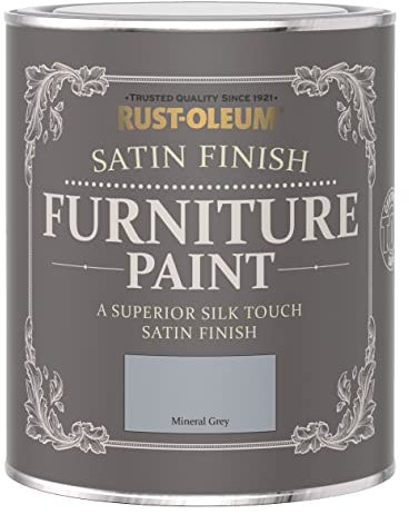 Rust-Oleum Satin Furniture Paint - Mineral Grey - 125ML