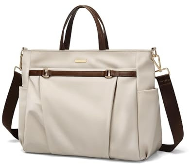 GOLF QUALITY Borsa Lavoro Donna Grande Borsa Porta PC 15.6 Pollici per PC Computer Impermeabile Università Laptop Scuola Tote a Tracolla Shopper in Nylon per Business