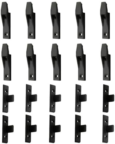 10 Pairs Keku Drop On,Hook Push in Plinth Fasteners Fittings Press Fit Kitchen Panel Clips Quick Fitting Furniture Panel Board Connector Mount Fastener for Cupboard Cabinets Wardrobe Bath Bed Table