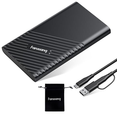 fanxiang 1TB External SSD, Portable Solid State External Hard Drive USB 3.2 Gen2x2, Up to 2000MB/s, USB-C External Storage for iPhone 15/Pro, PC, Laptop, Creators,Gaming Console - PS2000W