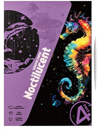 Artigianato Raschiare - Carta Artistica A4 Paesaggio E Animali, Set Di Arte Manuale con Carte Glitter per Attività Interattiva | Forniture Per Fai Da Te Creative Per Giochi Educativi E Divertiti