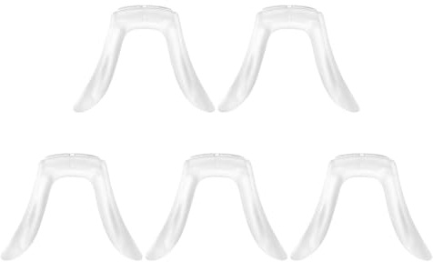 VICASKY 5 Pezzi Naselli per Occhiali Antiscivolo in Silicone Morbido Trasparente Naselli Avvitabili per Montatura Occhiali da Vista da Sole Cuscinetti Supporto Nasale Confortevoli