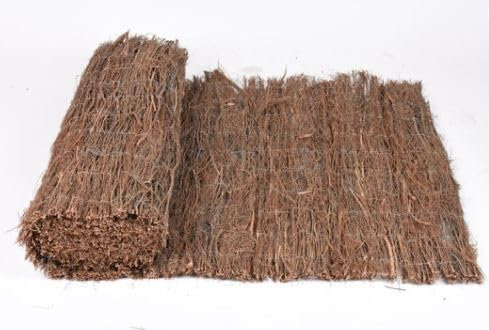Suinga Brezo Ocultación 1x5 m | Cerramiento Natural de Brezo | Valla de Ocultación 85% para Jardin y Terraza 1,7-2,1 kg/m2