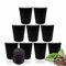 LORD C Ripple Hot Cups Insulated Reusable Kraft Paper Cup with Leak Proof Sip Lids Ideal for Takeaway Hot and Cold Drinks Coffee Tea Espresso Or Hot Chocolate Eco-Friendly Safe (Black, 8)