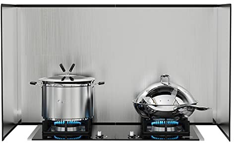 Protector De Cocina De Gas, Cocina Plegable 3 Lados Protector Contra Salpicaduras, Aceite Antiadherente, Protector Salpicaduras Cocina, Se Usa para Cubrir La Olla para Evitar Salpicaduras De Aceite (