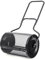 GYMAX Spandiconcime da 68 cm per la Cura del Giardino, Robusto e Leggero, in Metallo, con Doppie Serrature Laterali, Rullo Spargitore Fertilizzanti, Concime, Torba, Terreno, Muschio (Nero)